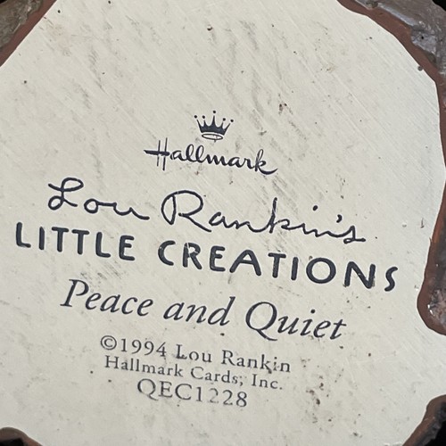 1994 Lou Rankin Orangutan "Peace and Quiet" Hallmark Little Creations QEC1228 - Picture 8 of 8