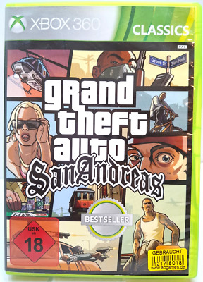 Grand Theft Auto / GTA : San Andreas - Microsoft Xbox 360 Spiel mit OVP - USK18