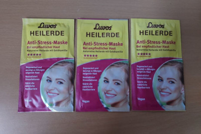 3mal Luvos Heilerde - Anti-Stress-Maske (empfindliche Haut) - je 2x 7,5ml - NEU