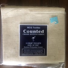MCG Textiles Counted Cross Stitch Fabric 14 Count Open Package