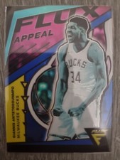 GIANNIS ANTETOKOUNMPO 2020-21 Flux Appeal Blue Prizm /99 Case Hit SSP