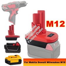 For Makita Dewalt Miwaukee M18 to Milwukee M12 Battery Adapter / M12 Battery