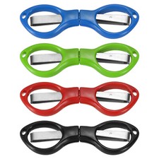 4 Pcs Folding Scissors Non-Rust Portable Mini Scissor Travel Small Shear 4 Color