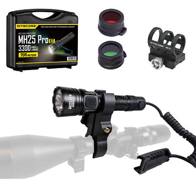 Nitecore MH25 Pro 3300 Lumen Long Throw Rechargeable Hunting Light Kit
