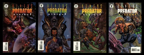 Aliens versus Predator Eternal Comic Set 1-2-3-4 AvP Glenn Fabry Alex Maleev art