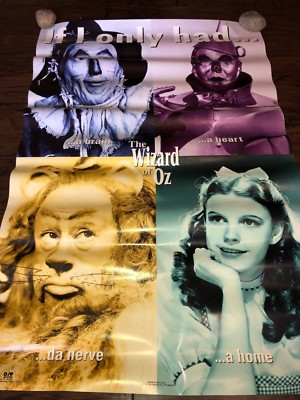 WIZARD OF OZ IF I ONLY HAD A BRAIN MOVIE PROMO POSTER TURNER 24" X 34