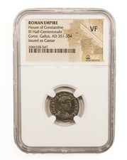 NGC VF Roman AE2/AE3 of Constantius Gallus AD 351 -354 NGC Ancients Certified