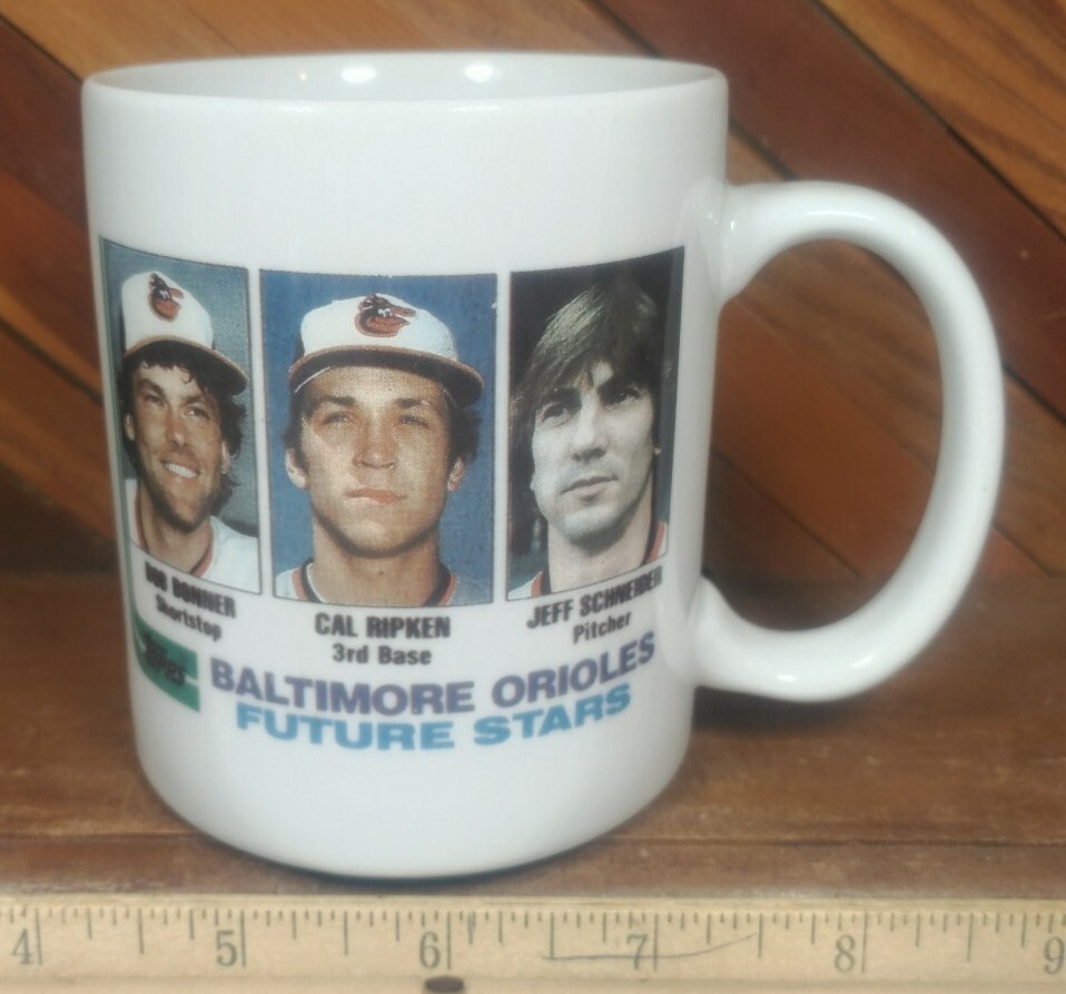 Cal Ripken Jr. 1982 Topps Future Stars #21 ROOKIE CARD Baltimore Orioles Mug Cup
