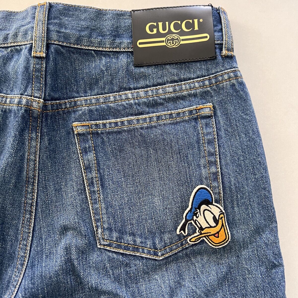 Gucci x Disney eco denim Straight Leg jeans | eBay Gucci x Disney eco denim Straight Leg jeans | eBay