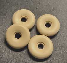 4 White Rubber TIRES 1-5/8" HUBLEY KENTON Cast Iron toys new with old look