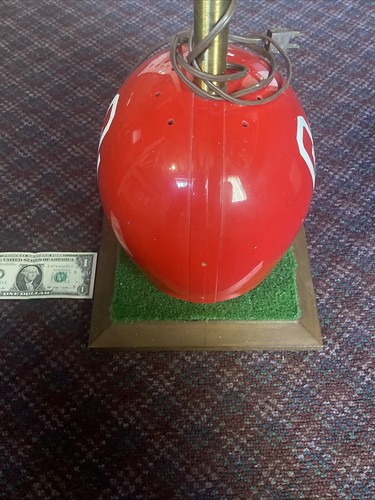 Vintage 1960s 1970s Oklahoma University Sooners Helmet Football Lamp Youth Size - Picture 5 of 6