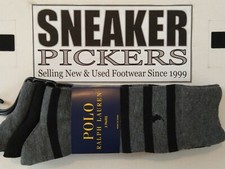 Polo Ralph Lauren Striped  Solid Dress Socks - Multi-Color - Size: 6-12.5 NWT