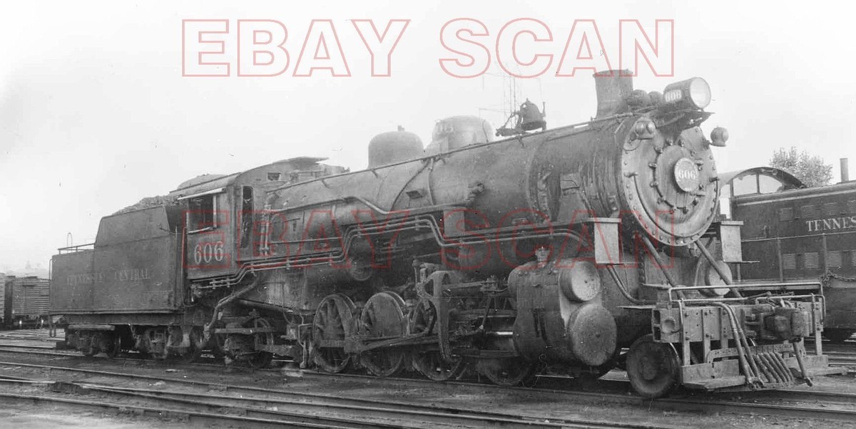 8H635 JUNK NEG/RP 1948 TENNESSEE CENTRAL RAILROAD 2-8-2 LOCO