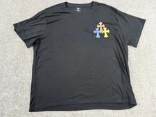 Shein Curve Womens Short Sleeve Shirt 1XL Black Polyester Blend