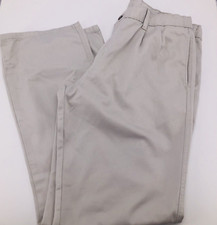 Chaps Boys' Adjustable Waist Performance 100% Cotton Pleated Chino Size 20 Husky