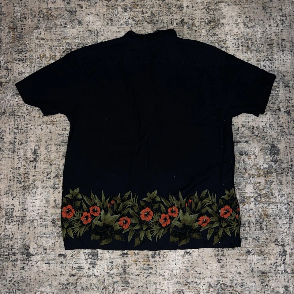 Camisa de vestir XL Gap negra manga corta hombre algodón bolsillo extra grande Foto 4 de 4