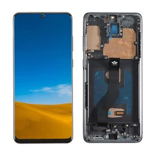 Small LCD Display Touch Screen Frame Assembly Part For Samsung Galaxy S20 Plus