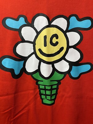 BBC x ICECREAM Flower Crossbones Cone Fiery Red Short