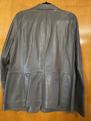 Lafayette 148 Leather Blazer, Size 12 - Picture 4 of 7