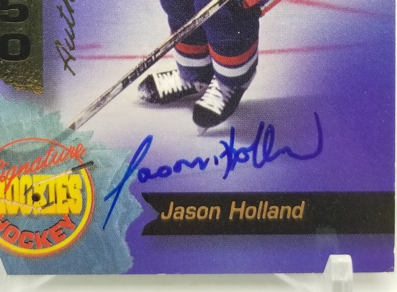 1994 Signature Rookies Hockey JASON HOLLAND On Card Auto /7750 New