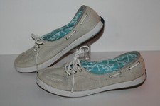 Keds Boat Shoes / Casual Sneakers, WF50110, Light Gray, Womens US Size 8