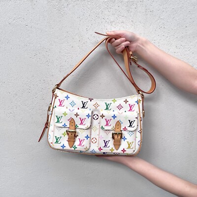 RAREAuth LOUIS VUITTON Monogram Multicolor White Lodge GM M40051
