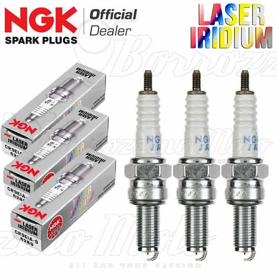 Kit 3 Bougies Ngk Laser Iridium Cr9Eia-9 Triumph Street Triple Rs 765 2017-2018 - Photo 1/3