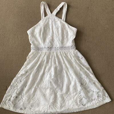 Francesca s Mini Lace Dress NWT Size Md; Skirt 18  Bust 16 