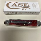 CASE XX  #31957 DARK RED BONE PEACH SEED JIG TRAPPER W/CLIP CS — photo 5