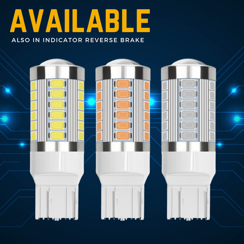 580 T20 Led 33 Smd DRL Xenon White 7443 Upgrade W21/5w Reverse Side Light Bulbs - Picture 12 of 13