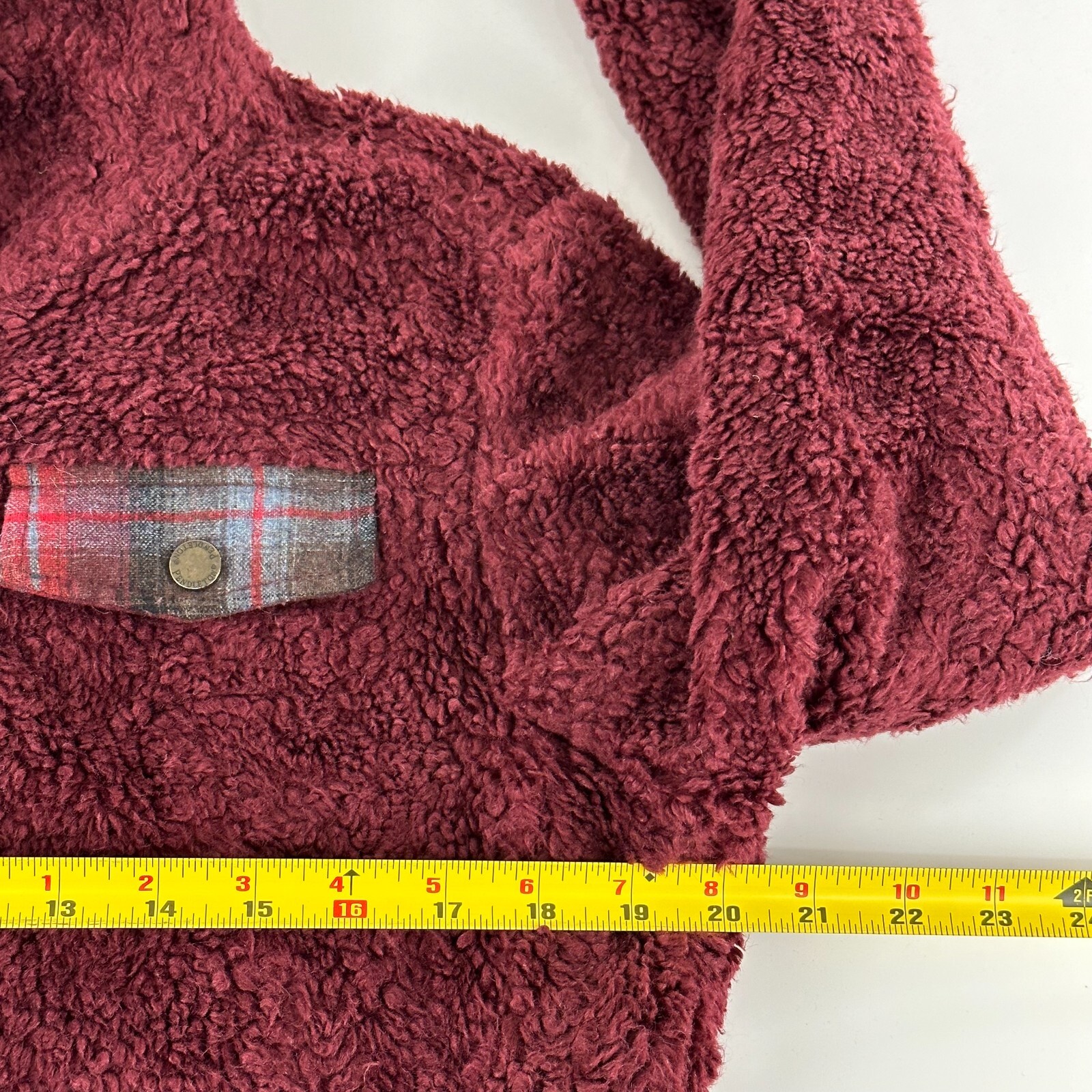Pendleton Jacket Womens Small Full Zip Burgundy S… - image 12