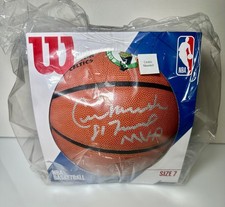 Cedric Maxwell Signed Wilson Celtics Logo NBA Basketball w/Finals MVP - (SS COA)
