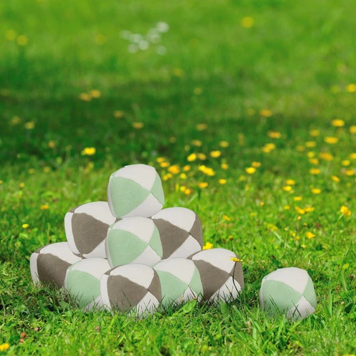 Palline Giocoleria Ø 5 cm PVC Palle Morbide Colorate Giocoliere Hobby Set 12 - Foto 2 di 6