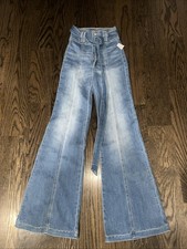 FLYING TOMATO FLARE LEG JEANS Vtg Style Bell bottoms Size SMALL NEW