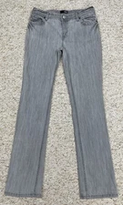 ana Jeans Women's size 4 Straight Leg Mid Rise Stretch Denim Gray (30x32)