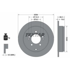 Disque de frein Kia OPIRUS