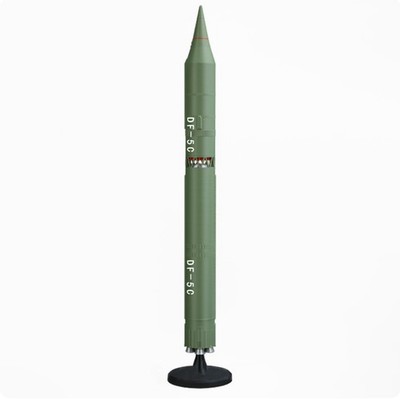 China's Dongfeng-5C Liquid-Fueled ICBM 1/72 Scale 45cm PLA Plastic Model Display