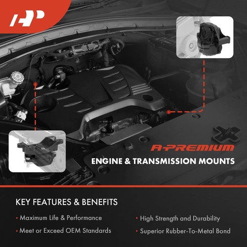 4PCS Engine & Transmission Mounts for Kia Spectra 2.0L 07-09 Auto Replaces OEM - Bild 3 von 9