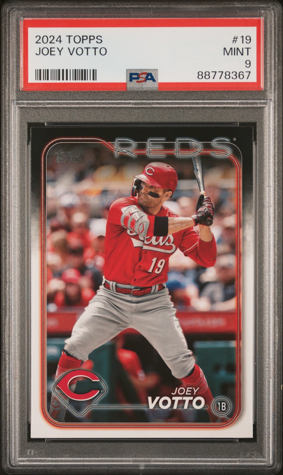2024 TOPPS #19 JOEY VOTTO PSA 9