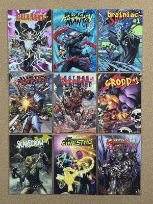 2015 Cryptozoic DC Comics Super Villains Forever Evil Complete Set 9 Cards D