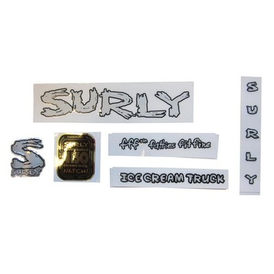 Surly Eis LKW Rahmen Aufkleber Kit inkl. Headtube Abzeichen