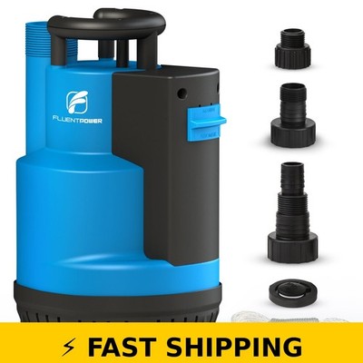 FLUENTPOWER 3/4HP Submersible Sump Pump 3100GPH with Auto/Manual Control