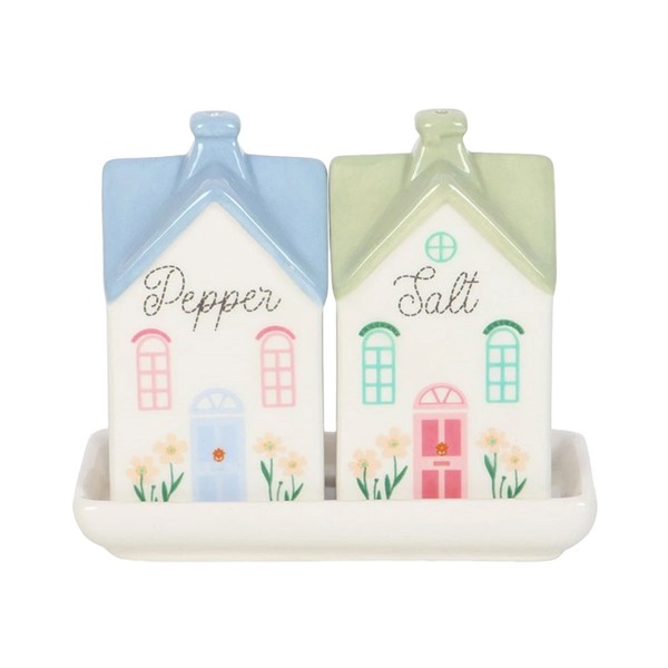 "Something Different - \"Pastel House\" Salz- Und Pfefferstreuer, Keramik (SD10633)"-image