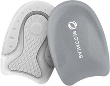 Heel Pain Relief Gel Inserts 2 Pack Shock Absorbing Heel Cups for Plantar