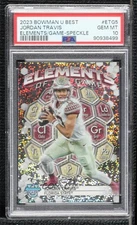 2023 Bowman U Elements of the Game Speckle Refractor Jordan Travis PSA 10 GEM MT