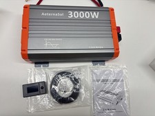 AeternaSol 3000Watt Power Inverter Converter Pure Sine Wave DC 12V to 120V AC
