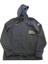 Womens NIKE Black Full Zip Therma All Time Hoodie Sz M NEW NWT