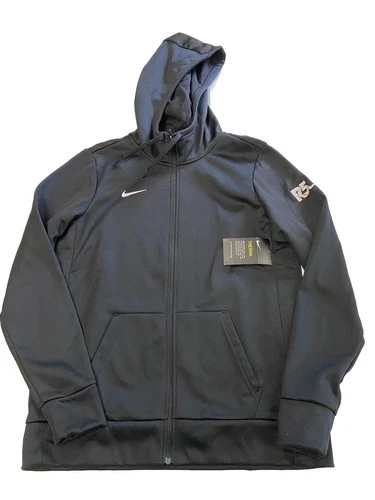 Womens NIKE Black Full Zip Therma All Time Hoodie Sz M NEW NWT