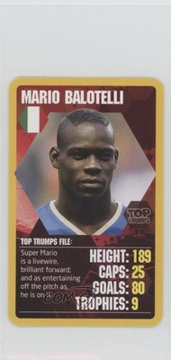 2013-14 Mini Top Trumps Match! World Football Megastars Mario Balotelli 8i3