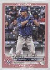 2022 Topps Series 2 Mother's Day Hot Pink 1/50 Nate Lowe Nathaniel #551 0o5t